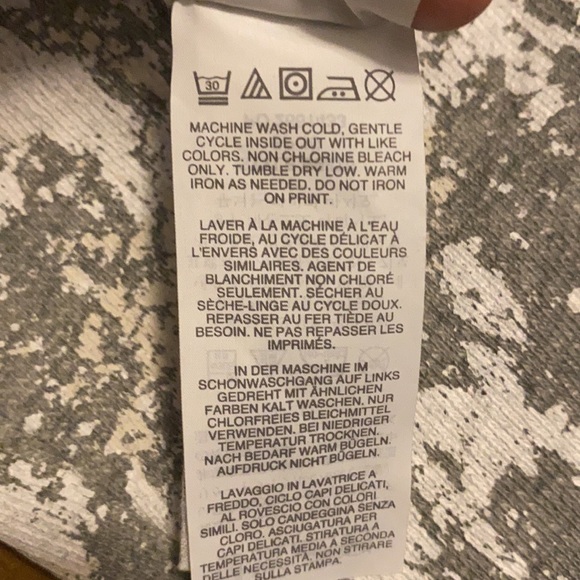 J Crew Grey Paint Splatter Crew Neck Pullover Sweater Sweatshirt Long - Picture 6 of 9